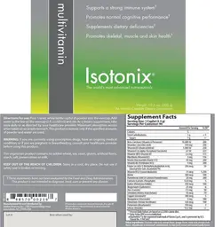 Label for Multivitamin