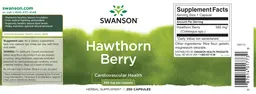 Label for Hawthorn Berry 565 mg