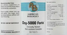 Label for Oxy-5000 Forte