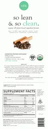 Label for So Lean & So Clean Vanilla Chai