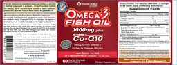 Label for Omega-3 Fish Oil 1000 mg Plus Q-Sorb Co-Q10