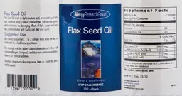 Label for Flax Seed Oil