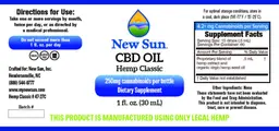 Label for CBD Oil