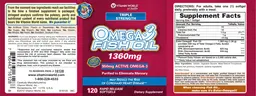 Label for Triple Strength Omega-3 Fish Oil 1360 mg