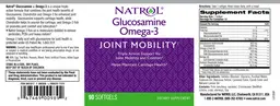 Label for Glucosamine Omega-3
