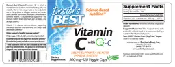 Label for Vitamin C with Q-C 500 mg