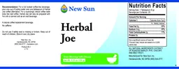 Label for Herbal Joe