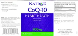 Label for Co Q-10 200 mg