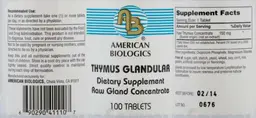 Label for Thymus Glandular