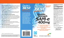 Label for Double-Strength SAM-e 400 mg
