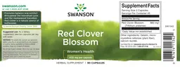 Label for Red Clover Blossom 430 mg