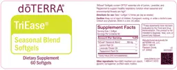 Label for TriEase Softgels
