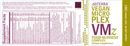 Label for Vegan Microplex VMz