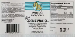 Label for Ultra Coenzyme Q10