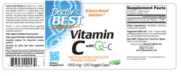 Label for Vitamin C with Q-C 1000 mg