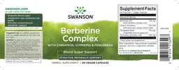 Label for Berberine Complex