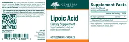 Label for Lipoic Acid