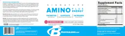 Label for Amino Plus Energy Watermelon Lime