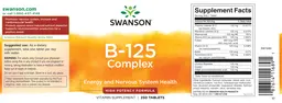 Label for B-125 Complex High Potency Formula
