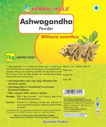 Label for Ashwagandha Powder