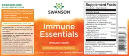 Label for Immune Essentials Comprehensive Formula