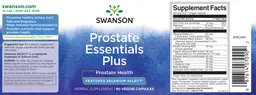 Label for Prostate Essentials Plus