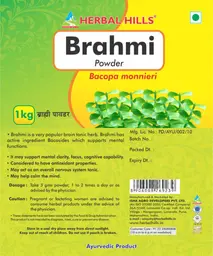 Label for Brahmi Powder
