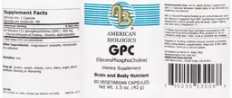 Label for GPC (GlyceroPhosphoCholine)
