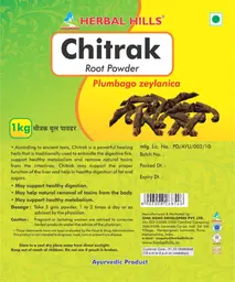 Label for Chitrak Root Powder
