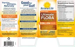 Label for Everyday Probiotic 15 Billion