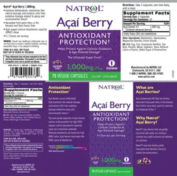 Label for Acai Berry 1,000 mg