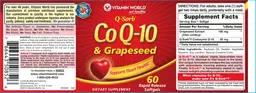 Label for Q-Sorb Co Q-10 & Grapeseed