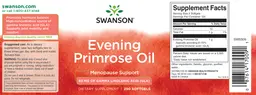 Label for Evening Primrose Oil