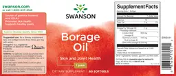 Label for Borage Oil 1 gram