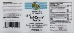 Label for Ultra Inf-Zyme Forte