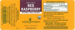 Label for Red Raspberry