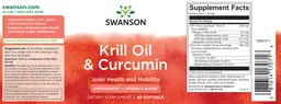 Label for Krill Oil & Curcumin