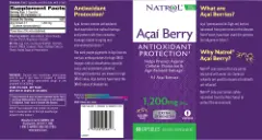 Label for Acai Berry 1,200 mg
