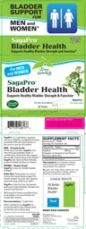 Label for SagaPro Bladder Health