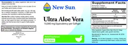 Label for Ultra Aloe Vera