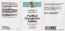 Label for Purified Chondroitin Sulfate