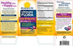 Label for Kids Probiotic 3 Billion Berry-licious