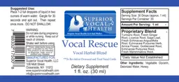 Label for Vocal Rescue