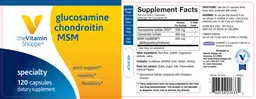 Label for Glucosamine Chondroitin MSM