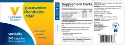 Label for Glucosamine Chondroitin MSM