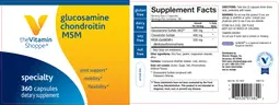 Label for Glucosamine Chondroitin MSM