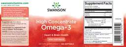 Label for High Concentrate Omega-3