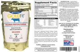 Label for GoldFit Unflavored