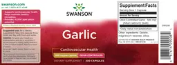 Label for Garlic Odor-Controlled 500 mg