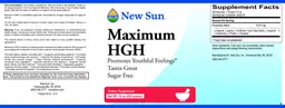 Label for Maximum HGH
